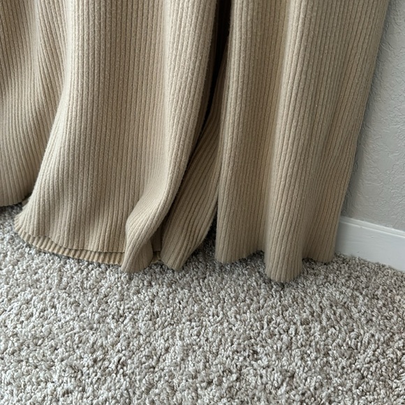 Lulus Ribbed Maxi Dress and Duster Set in Tan/Beige - Picture 4 of 5